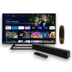 32 tum Smart Google TV med 30W Soundbar i 12V Cinema Paket för husbil, husvagn och båt