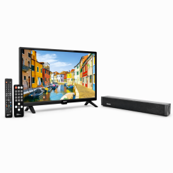 19” 12V TV Paket för Husbil & Husvagn med Soundbar