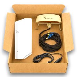 ZTE G5TS 5G WiFi router 12V med Nordsat antenn – komplett internetpaket för husbil och båt