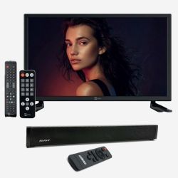 20 Tum 12v TV till husvagn PALCO 20X HD-TV 12v Trådlös Soundbar Stereohögtalare paket